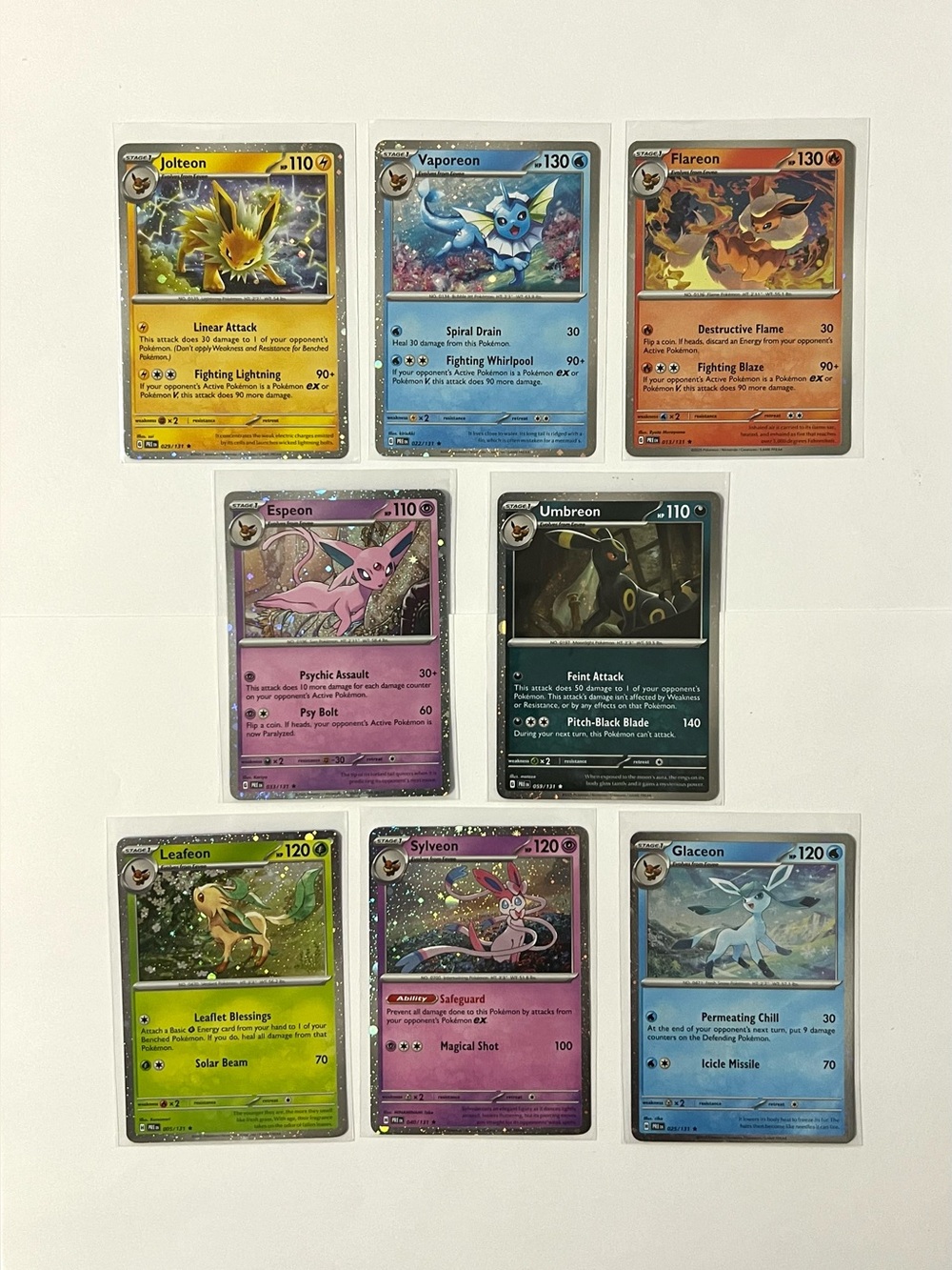 Set of 8 Cosmos Holo Costco Promos Prismatic Eevee Evolutions NM